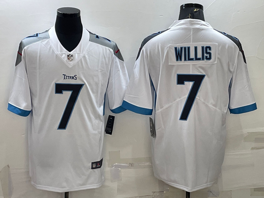 Adult Tennessee Titans Malik Willis NO.7 Football Jerseys