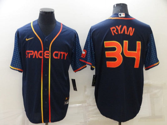 Men/Women/Youth Houston Astros Nolan Ryan #34 baseball Jerseys