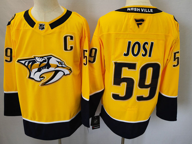 Men's Nashville Predators Roman Josi #59 Fanatics Gold Home Breakaway Jersey