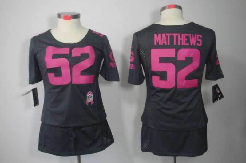 Women's Green Bay Packers Clay Matthews NO.52 Football Jerseys