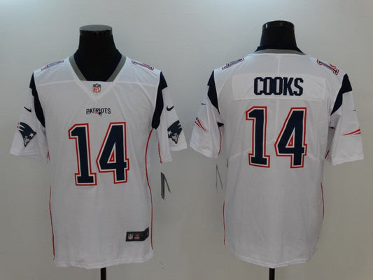 Adult New England Patriots Brandin Cooks NO.14 Football Jerseys