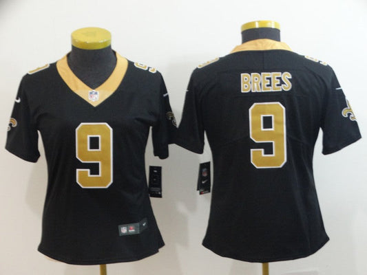 Women's New Orleans Saints Drew Brees NO.9 Football Jerseys