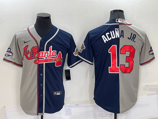 Men/Women/Youth Atlanta Braves Ronald Acuña Jr. #13 baseball Jerseys