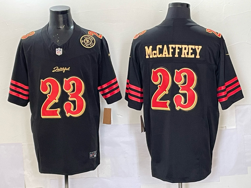 Newest arrival 2025 Adult San Francisco 49ers Christian McCaffrey No.23 Football Jerseys