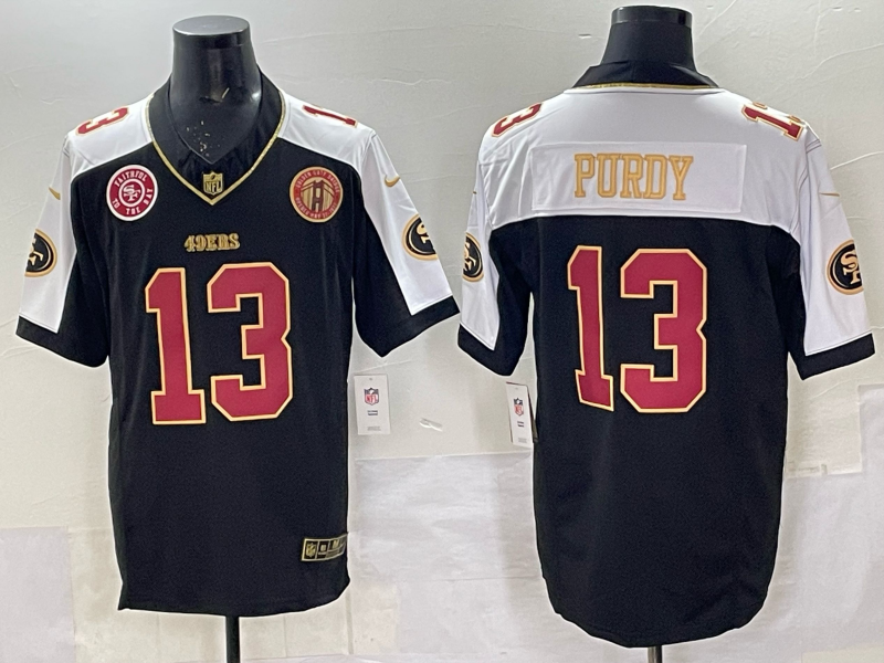 Newest arrival 2025 Adult San Francisco 49ers Brock Purdy No.13 Football Jerseys