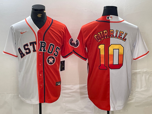 Men/Women/Youth Houston Astros Yuli Gurriel #10 baseball Jerseys