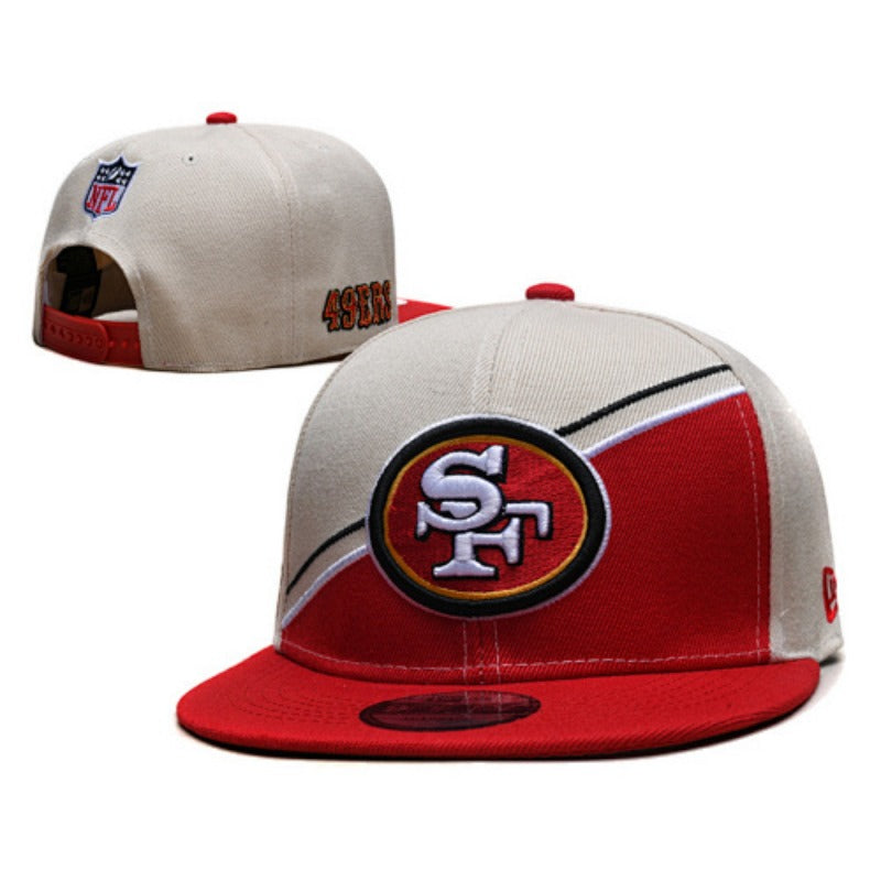 San Francisco 49 Retro Stitched Snapback Hat - Vintage SF Red Gold Adjustable Football Cap Collection