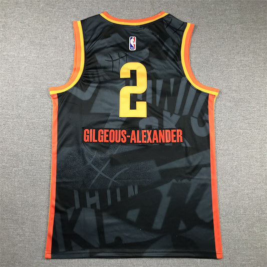 Oklahoma City Thunder Shai Gilgeous-Alexander NO.2 Basketball Jersey