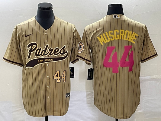 Men/Women/Youth San Diego Padres Joe Musgrove #44 baseball Jerseys