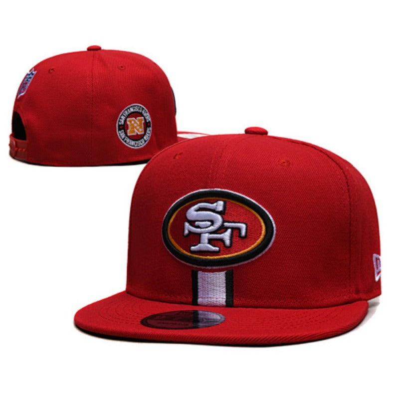 San Francisco 49 Retro Stitched Snapback Hat - Vintage SF Red Gold Adjustable Football Cap Collection