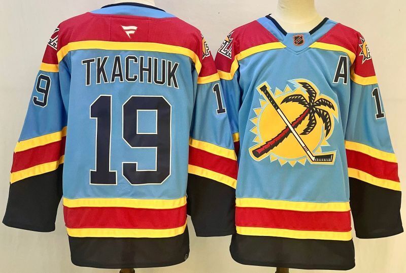 Men's Florida Panthers Matthew Tkachuk #19 Fanatics Blue Player Jersey