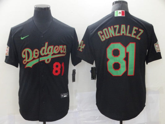 Men/Women/Youth Los Angeles Dodgers Victor González #81 baseball Jerseys