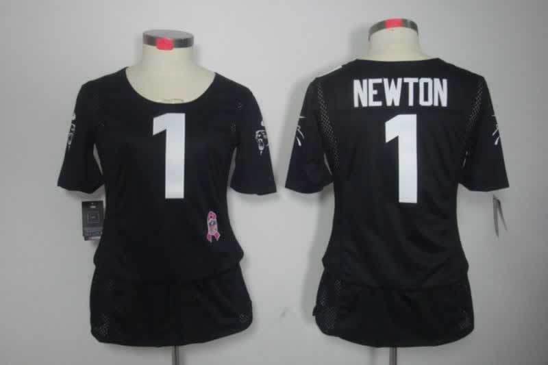 Women's Carolina Panthers Cam Newton NO.1 Football Jerseys