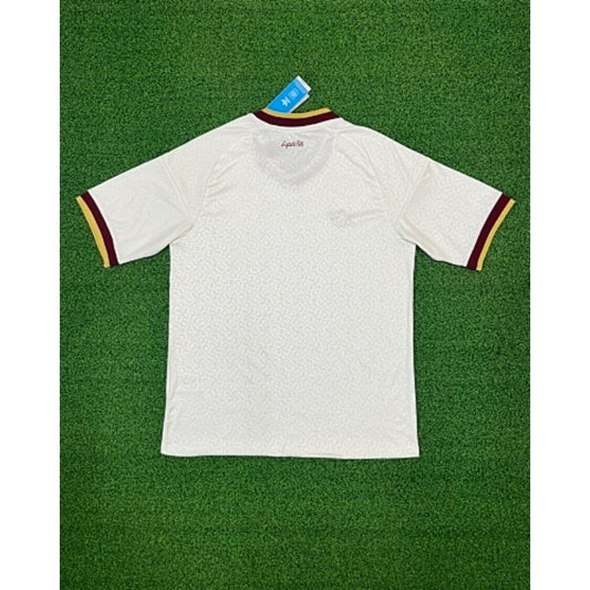 Spain Pale Yellow & Burgundy world cup Soccer Jersey | National Away Fan Match Shirt
