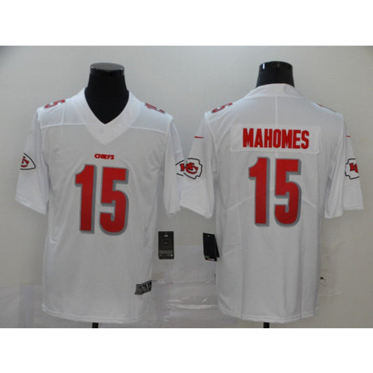 men/women/kids KC.Chiefs Mahomes NO.15 White Football Jersey