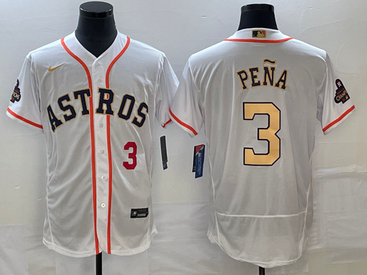 Men/Women/Youth Houston Astros Jeremy Peña #3 baseball Jerseys