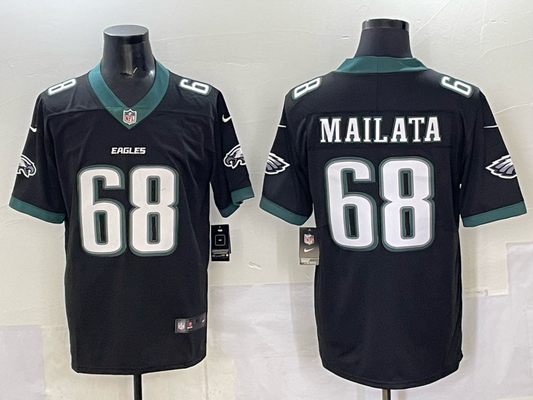 Adult 2025 NEW season Philadelphia Eagles Jordan Mailata NO.68 Football Jerseys