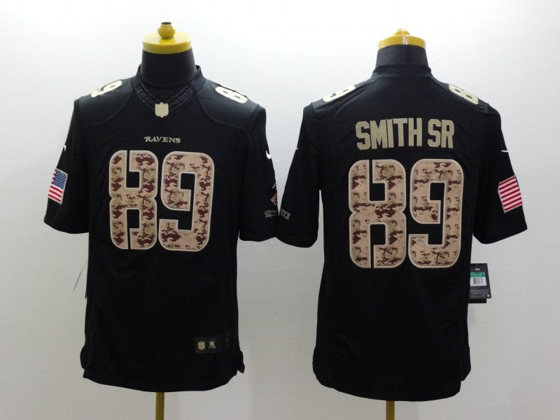 Adult  Baltimore Ravens Steve Smith Sr. NO.89 Football Jerseys