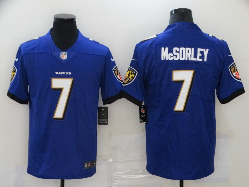 Adult  Baltimore Ravens Trace McSorley NO.7 Football Jerseys