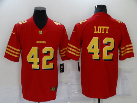 Adult San Francisco 49ers Ronnie Lott NO.42 Football Jerseys