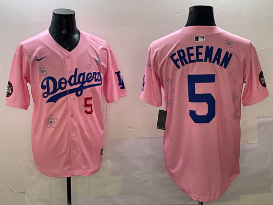 Men/Women/Youth Los Angeles Dodgers Freddie Freeman NO.5 baseball Jerseys tokyo series