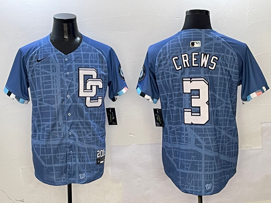 Men/Women/Youth Washington Nationals Dylan Crews #3 baseball Jerseys