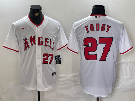 Men/Women/Youth Los Angeles Angels Mike Trout #27 baseball Jerseys