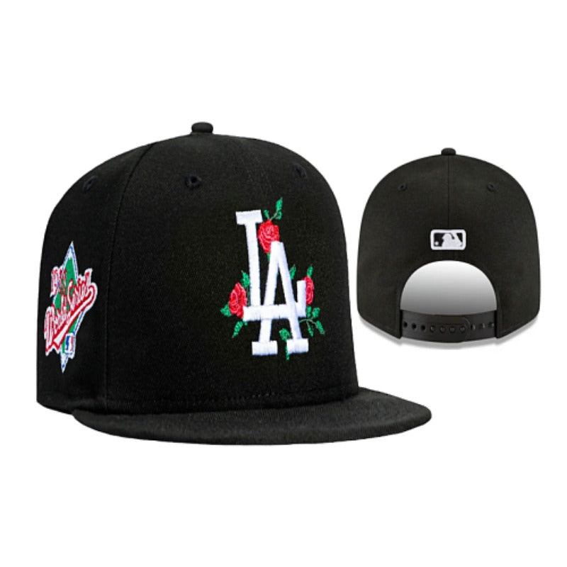 Vintage LA Stitched Baseball Cap - Premium 3D Embroidered Retro Snapback & Fitted (38 Styles)