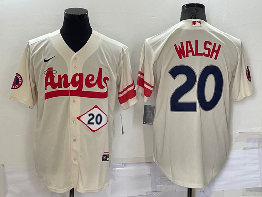 Men/Women/Youth Los Angeles Angels Jared Walsh  #20 baseball Jerseys