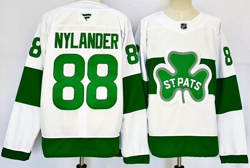Men's Toronto Maple Leafs William Nylander #88 Fanatics White St. Patricks Alternate Jersey
