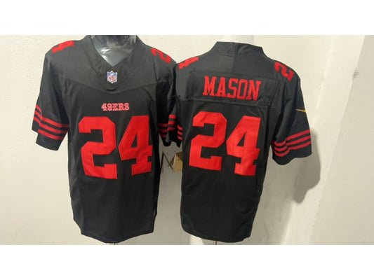 Adult San Francisco 49ers Jordan Mason NO.24 Football Jerseys