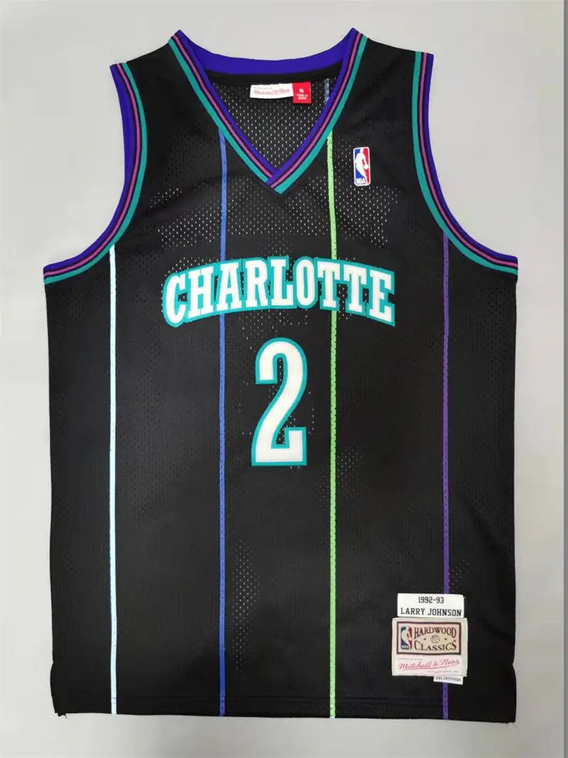Charlotte Hornets Larry Johnson NO.2 Basketball Jersey
