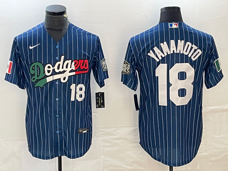 Men/Women/Youth Los Angeles Dodgers Yoshinobu Yamamoto #18 baseball Jerseys