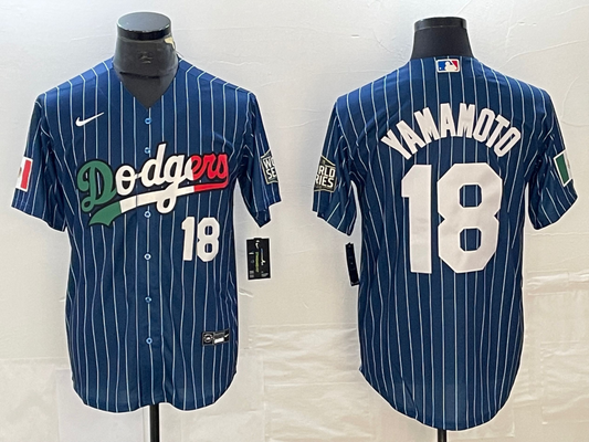 Men/Women/Youth Los Angeles Dodgers Yoshinobu Yamamoto #18 baseball Jerseys