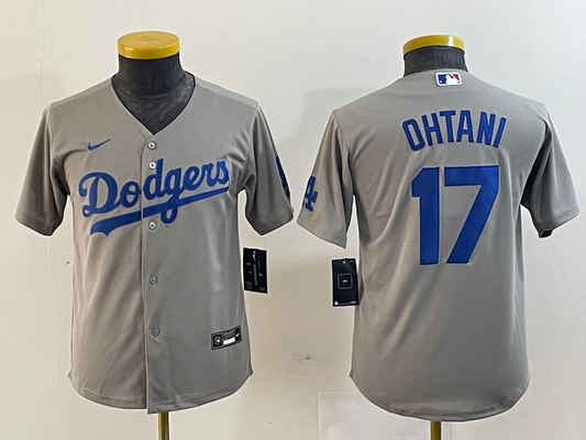 Youth Los Angeles Dodgers Ohtani Shohei NO.17 baseball Jerseys