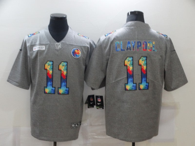 Adult Pittsburgh Steelers Chase Claypool NO.11 Football Jerseys