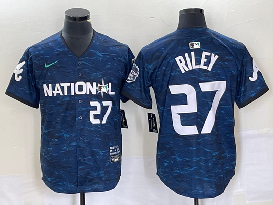 Men/Women/Youth Atlanta Braves Austin Riley #27 baseball Jerseys