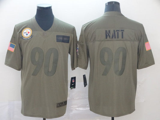Adult Pittsburgh Steelers T. J. Watt NO.90 Football Jerseys