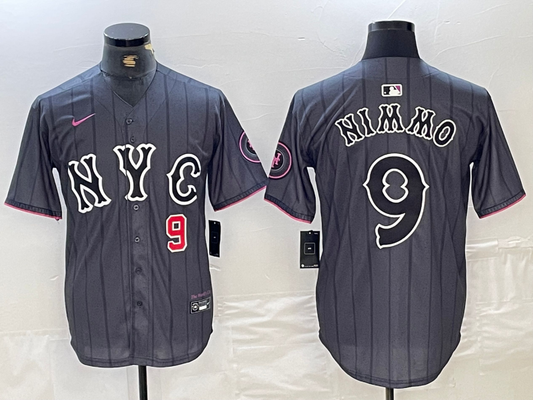 Men/Women/Youth  New York Mets Brandon Nimmo #9 baseball Jerseys