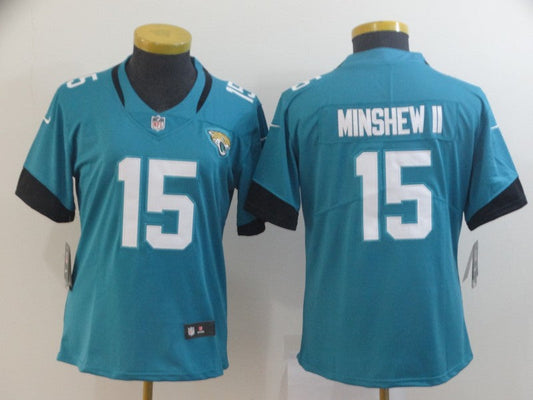 Women's Jacksonville Jaguars Gardner Minshew II NO.15 Football Jerseys