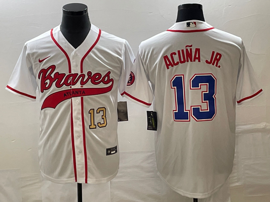Men/Women/Youth Atlanta Braves Ronald Acuña Jr. #13 baseball Jerseys