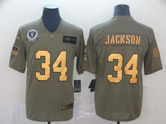 Adult ‎Oakland Raiders Bo Jackson NO.34 Football Jerseys
