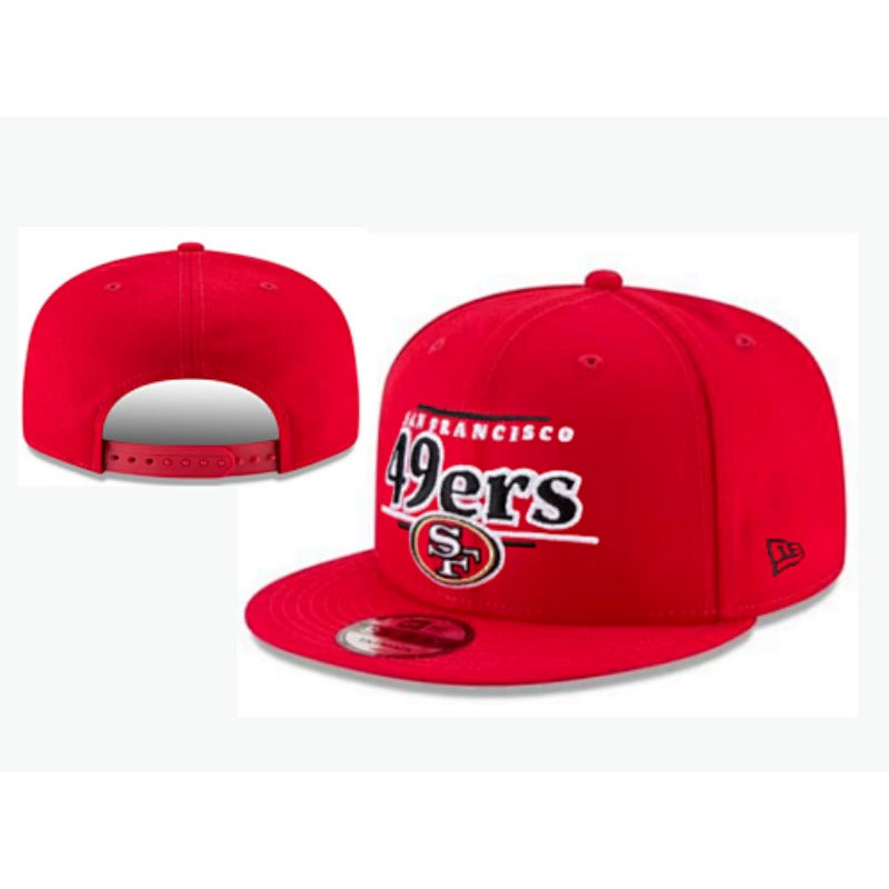 San Francisco 49 Retro Stitched Snapback Hat - Vintage SF Red Gold Adjustable Football Cap Collection