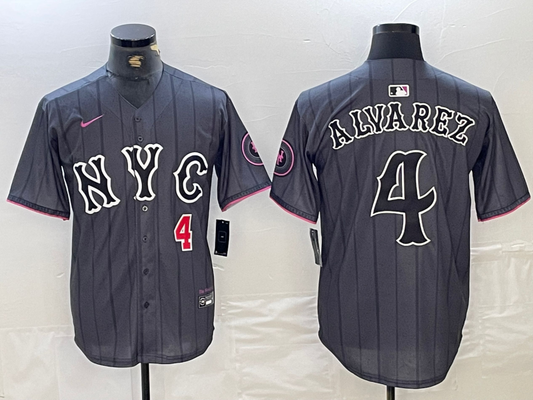 Men/Women/Youth  New York Mets Francisco Alvarez #4 baseball Jerseys