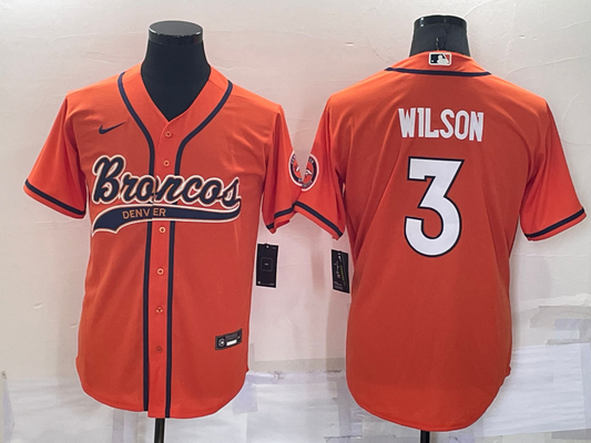Adult Denver Broncos Russell Wilson NO.3 Football Jerseys