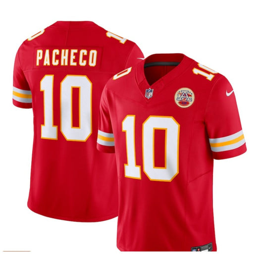 Adult Kansas City Chiefs Isiah Pacheco NO.10 Football Jersey