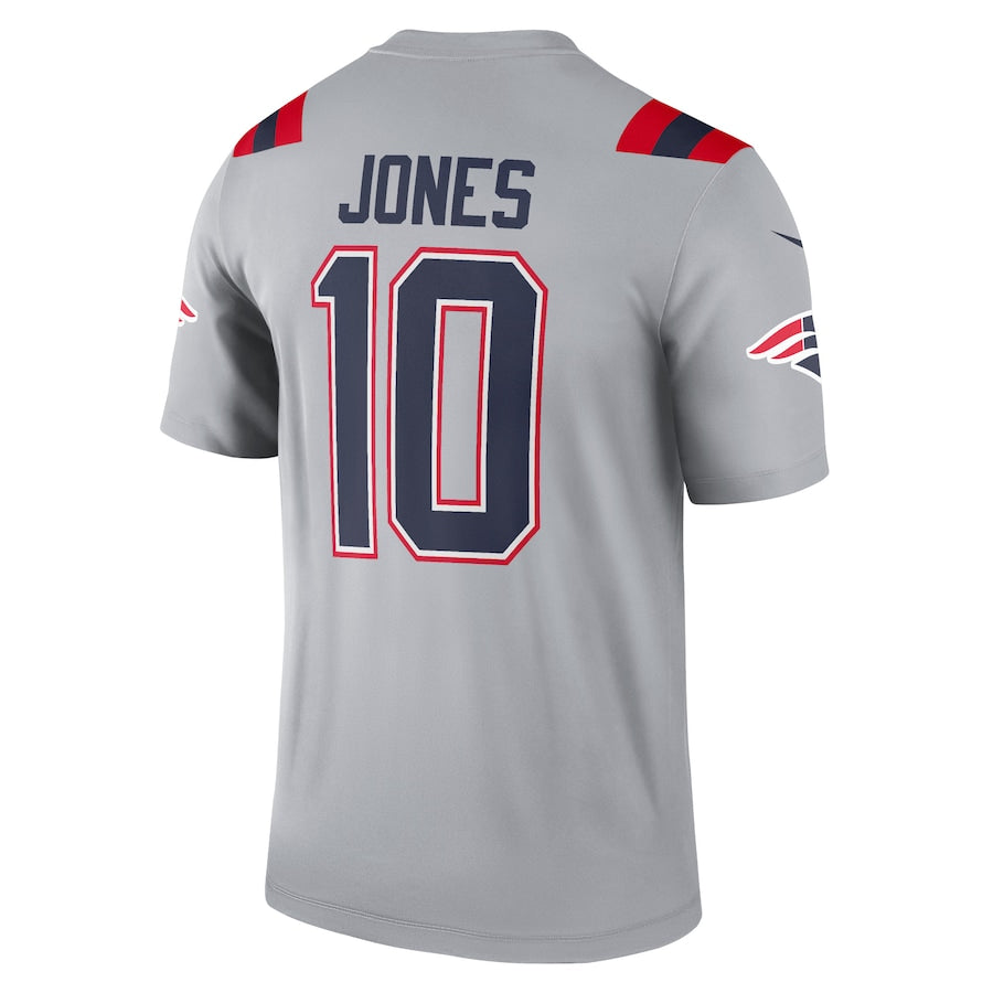 men/women/kids NE.Patriots Jones NO.10 Gray Football Jersey