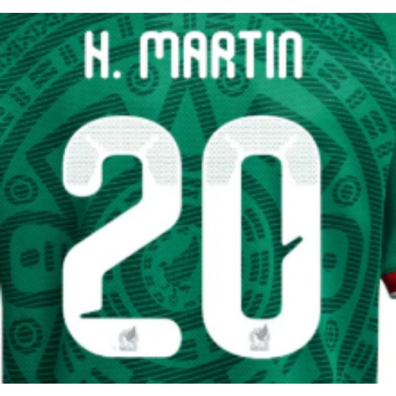 Mexico National Green Tribal Pattern Soccer Jersey, world cup Unisex Match Day Short Sleeve Uniform, Custom Name Number Sport Fan Tee