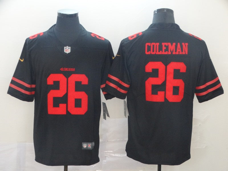 Adult San Francisco 49ers Tevin Coleman NO.26 Football Jerseys