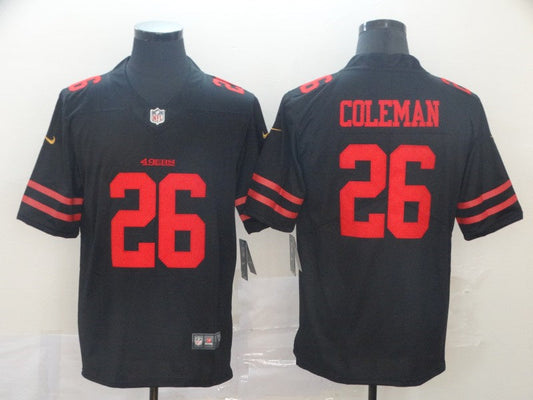 Adult San Francisco 49ers Tevin Coleman NO.26 Football Jerseys